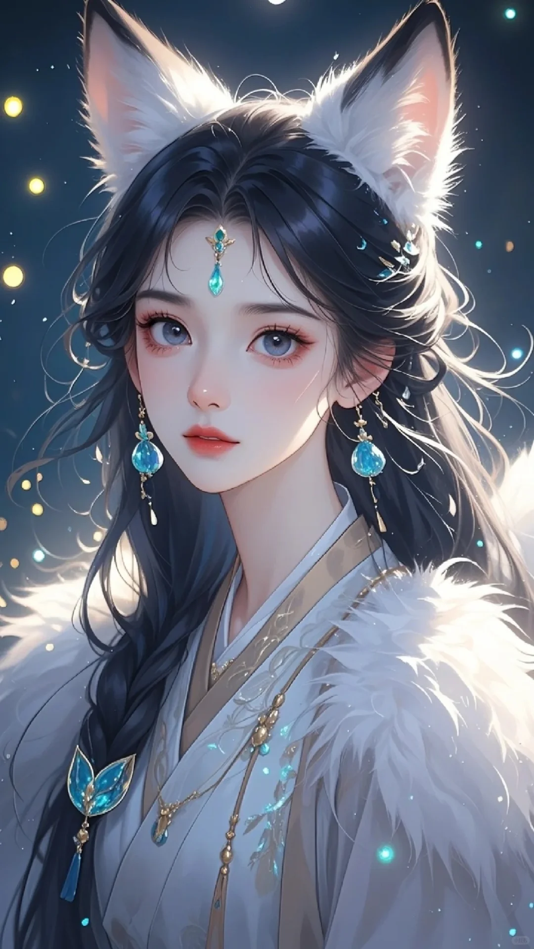 媚眼如丝含幻意，朱唇似火蕴情痴