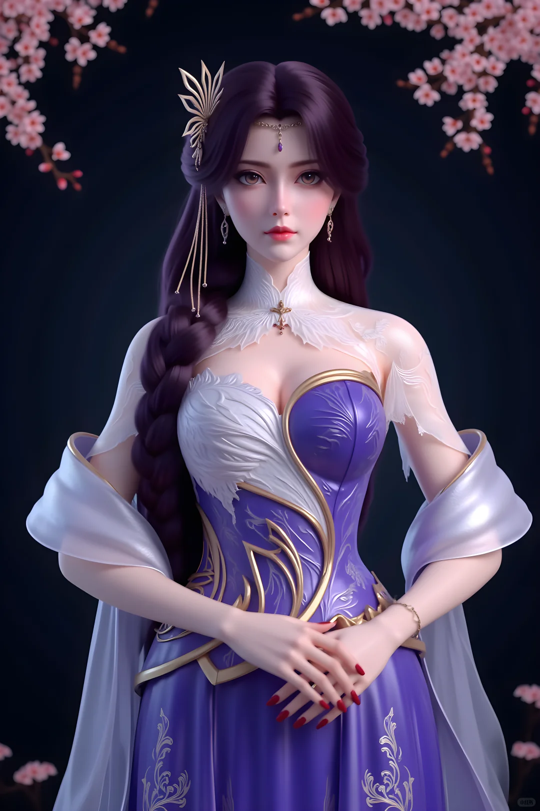 《完美世界》云曦，紫裳华饰，倾世仙颜