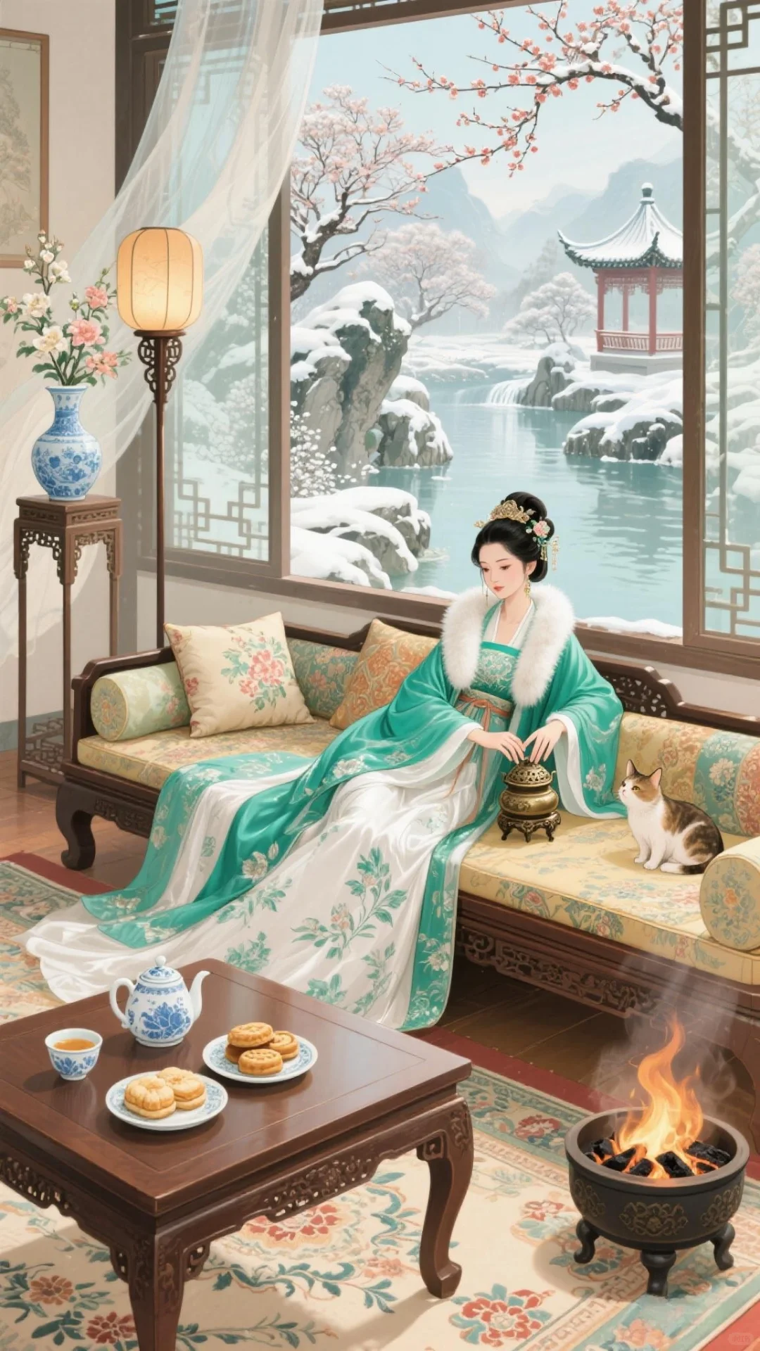 古风美人：古韵今风的诗意画卷🖼