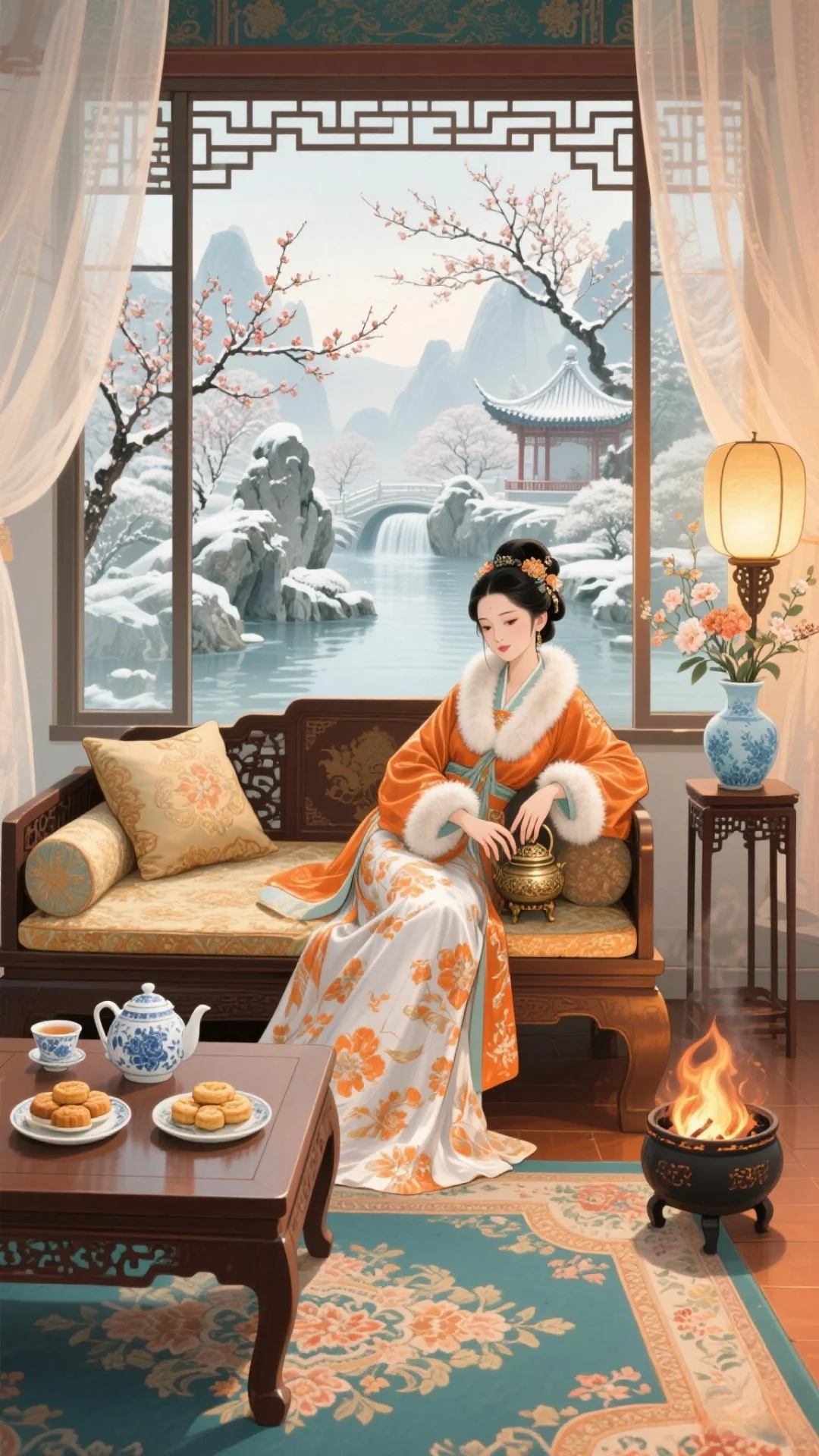 古风美人：古韵今风的诗意画卷🖼