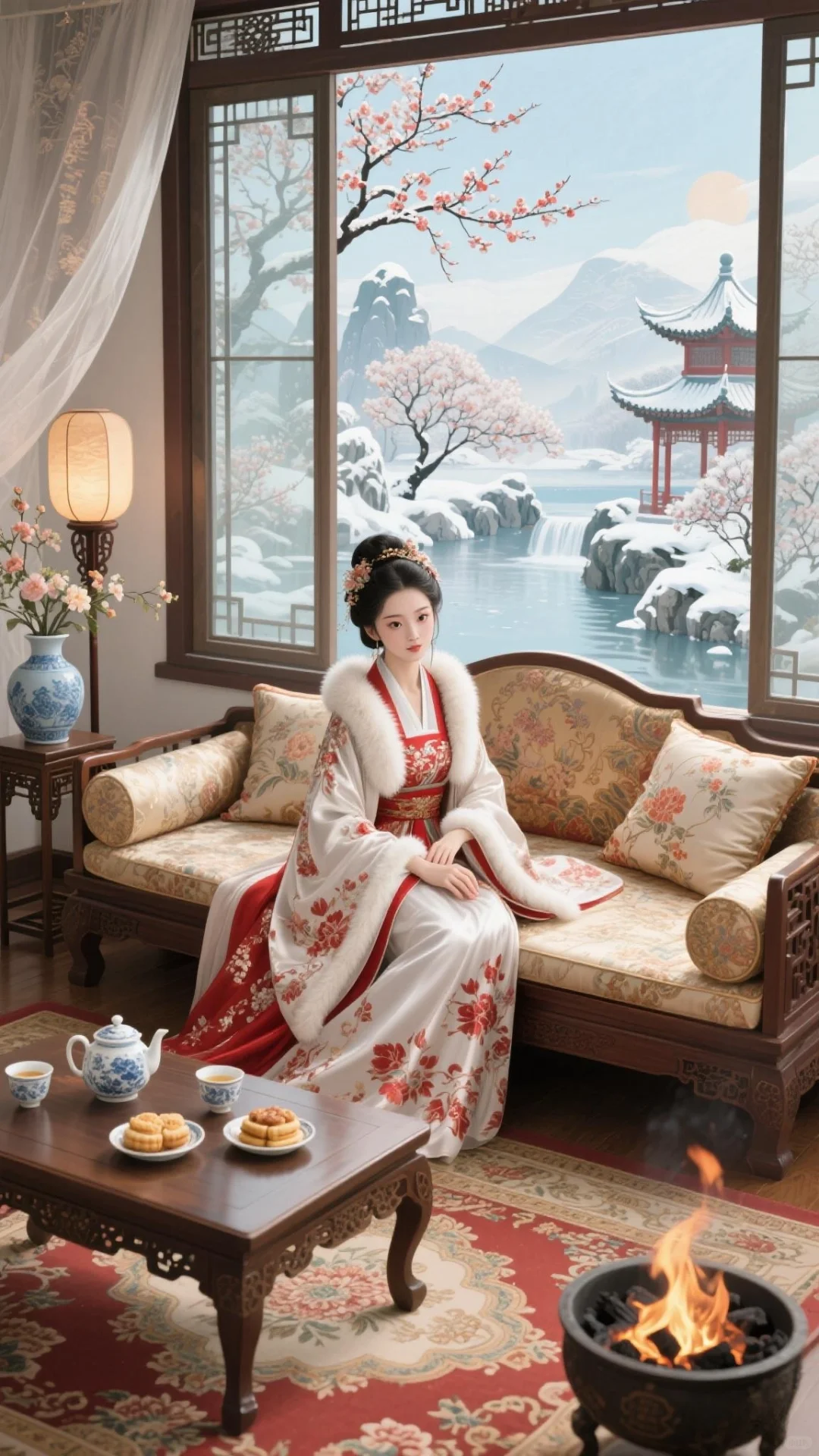 古风美人：古韵今风的诗意画卷🖼