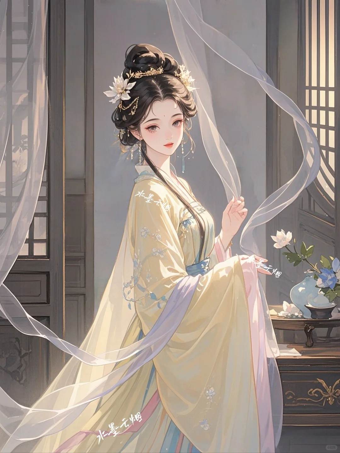 瞬美目以流眄，含言笑而不分