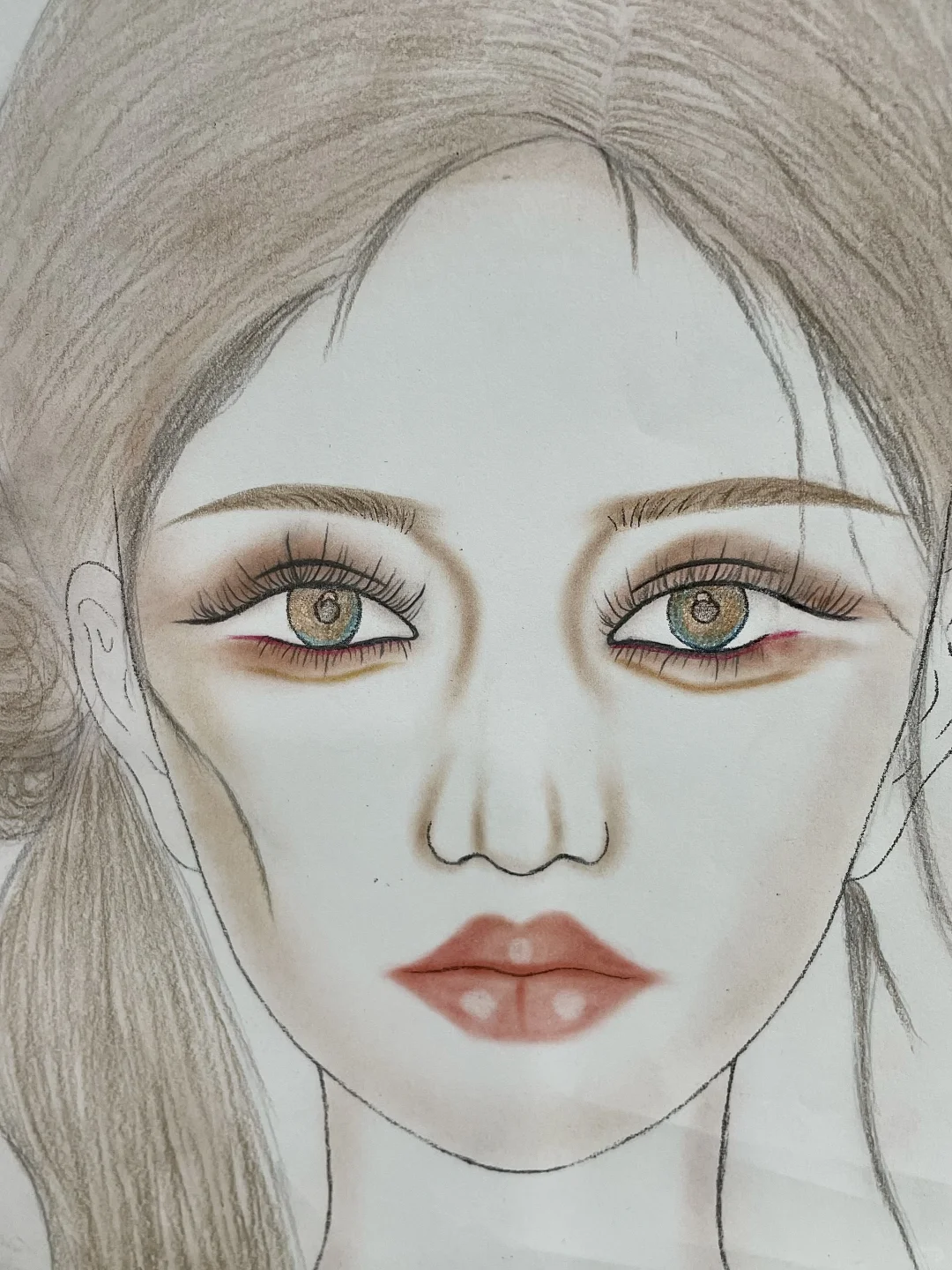 人生第一次画美人图初体验🎨✏️✏️