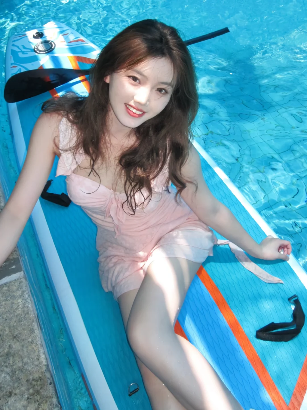 🎀 粉樱轻语｜蝴蝶结泳衣裙·甜妹的夏日