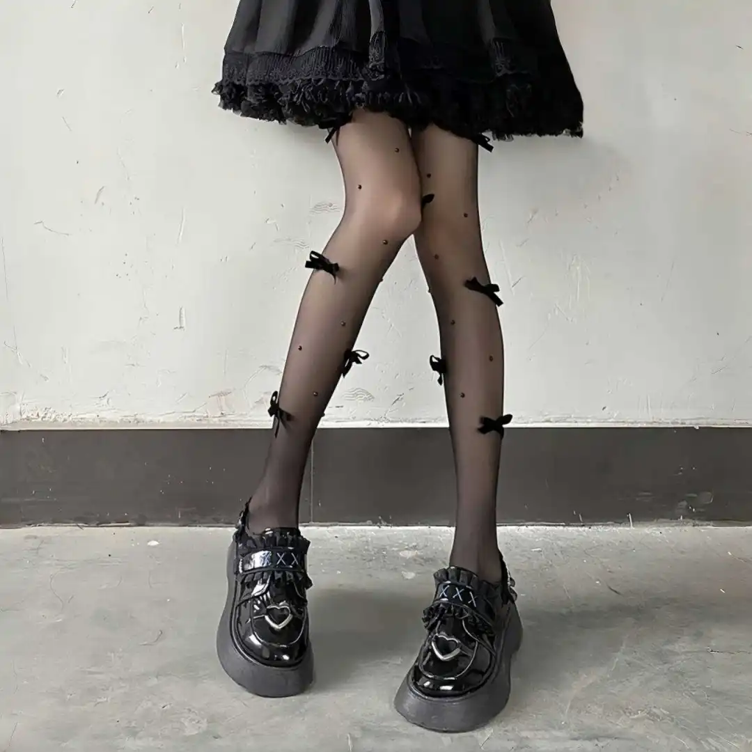 🌸春日穿搭小心机！蝴蝶结白丝绝绝子