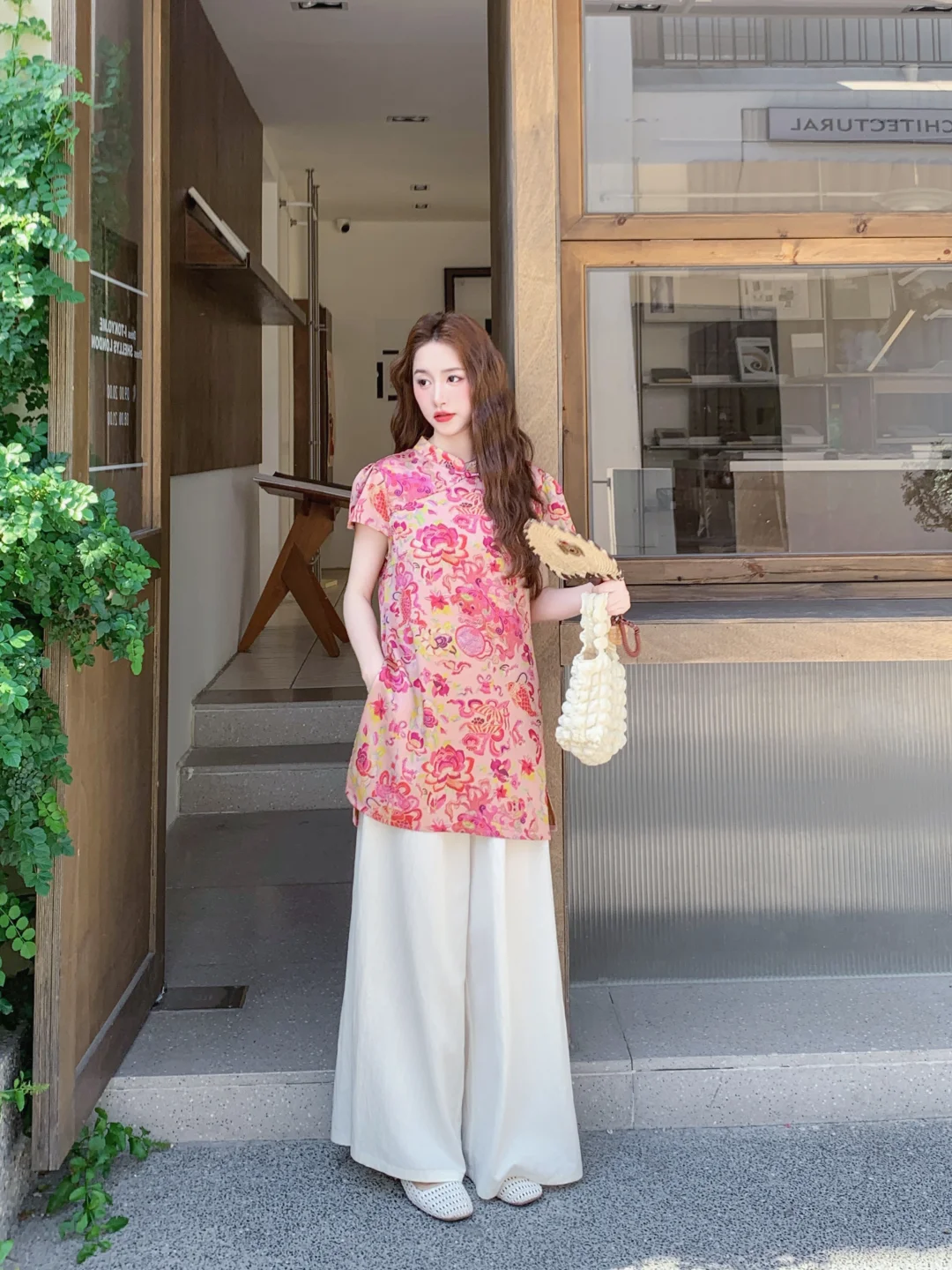 花色旗袍也可以很复古！🌼