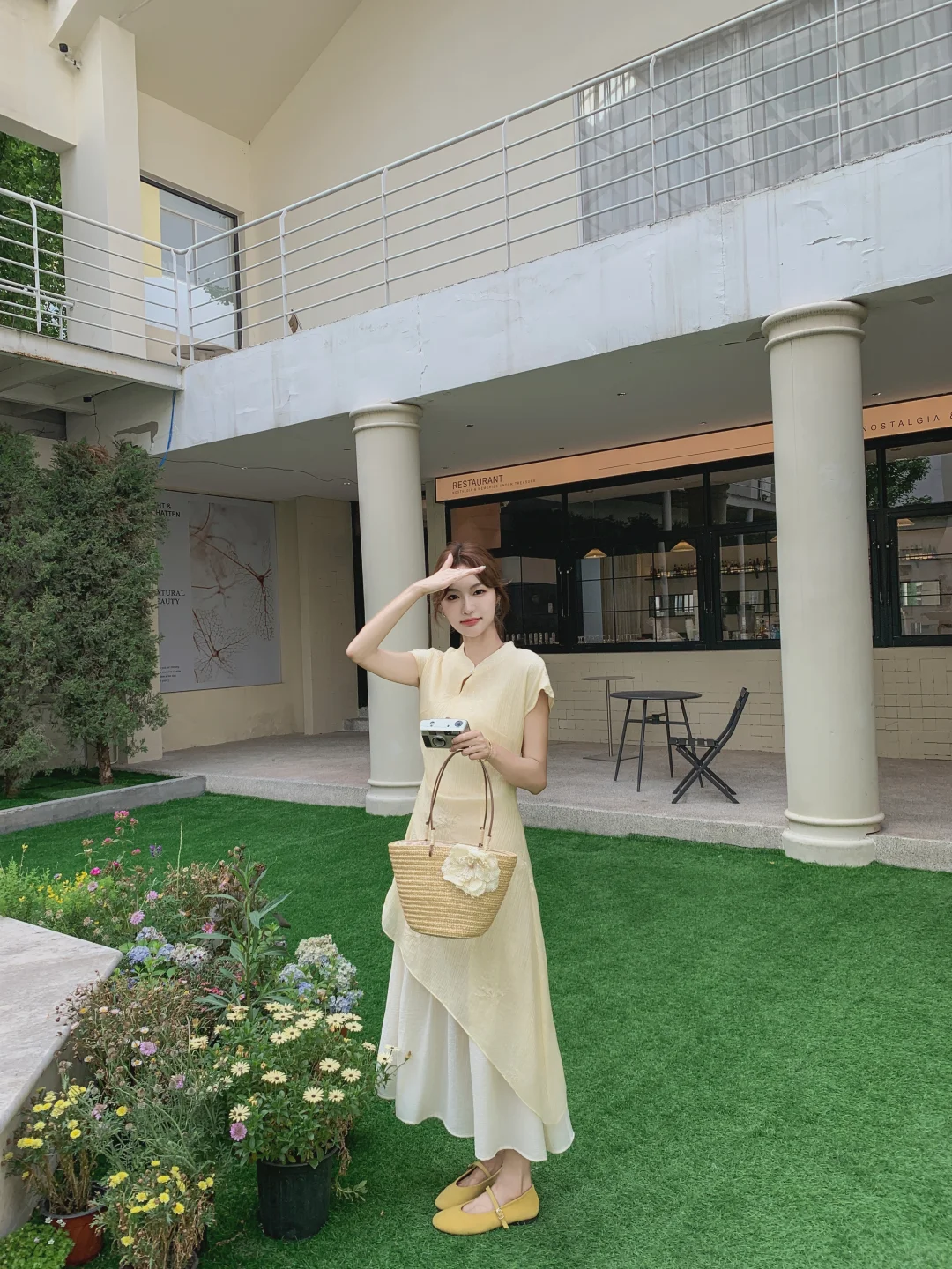 黄色旗袍巨显白显嫩💛元气满满的新中式