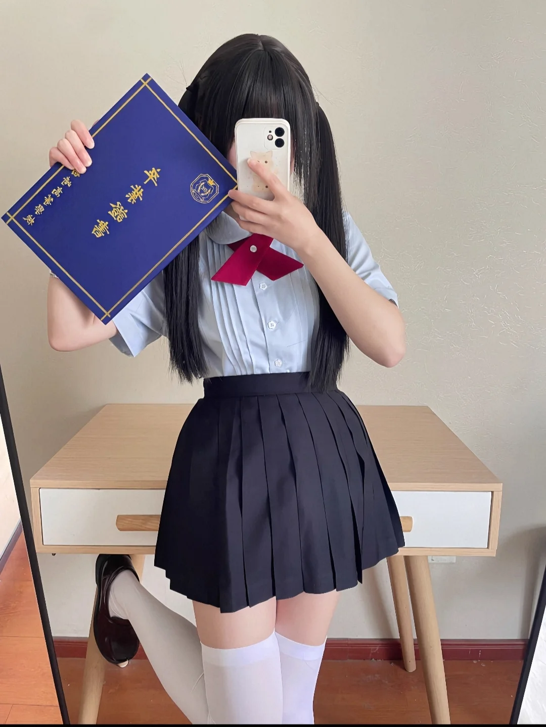 穿jk的夏天，好热好快乐呀！