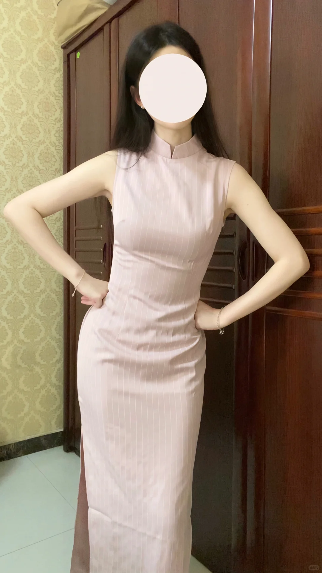 🎀粉色or绿色？｜难以抉择的一件旗袍