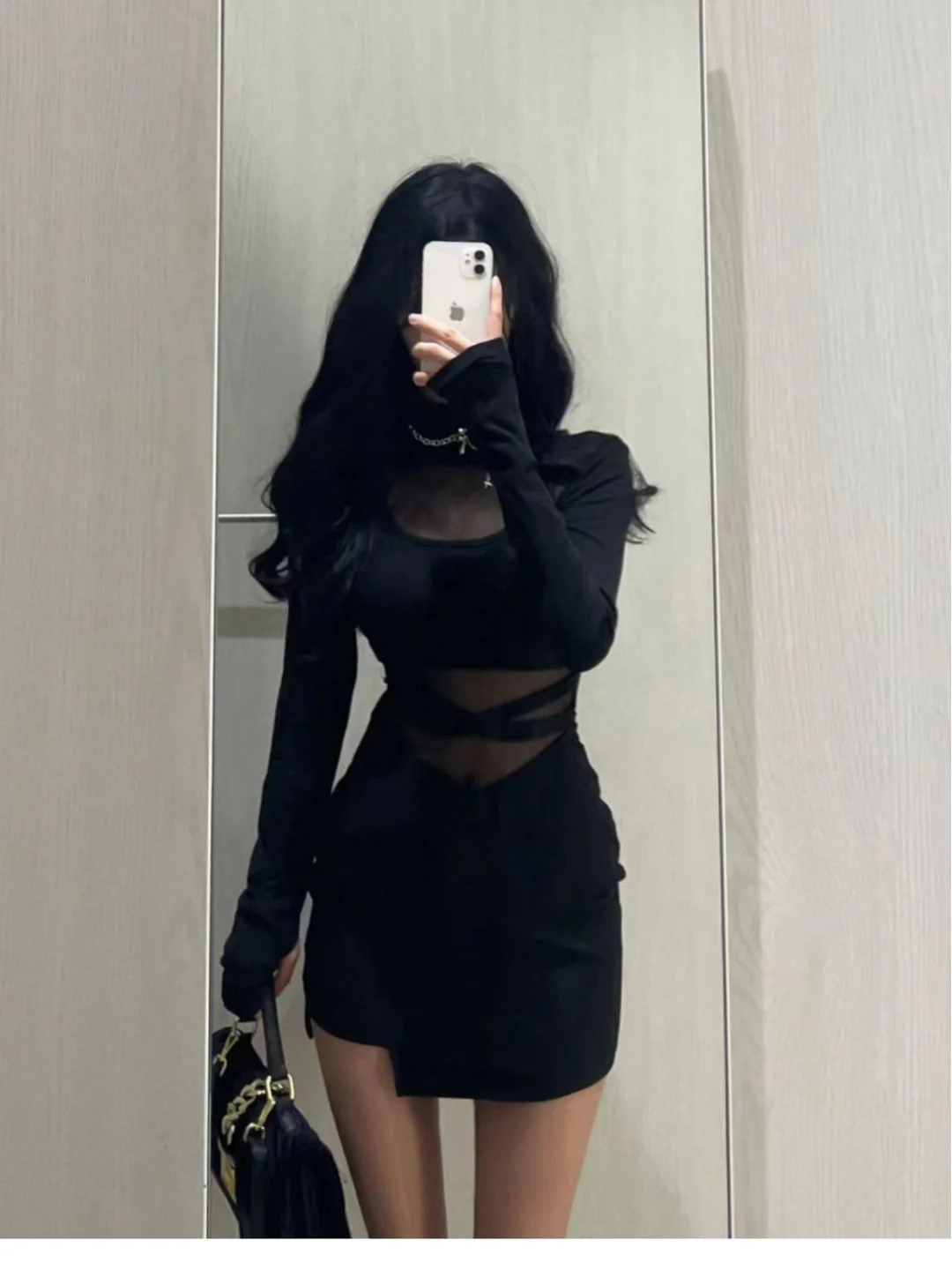 🖤早秋必备🍂御姐风长袖连衣裙