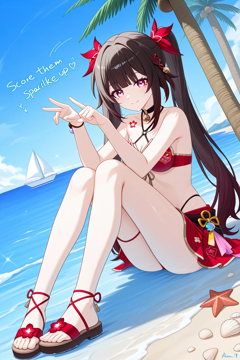 【花火の夏日暴击💥】海边少女壁纸免费领