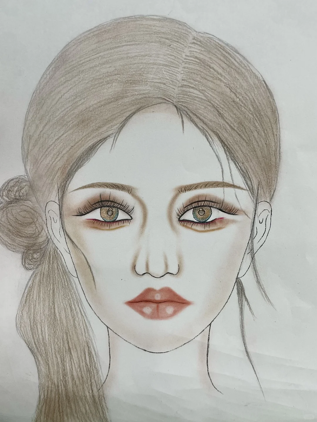 人生第一次画美人图初体验🎨✏️✏️