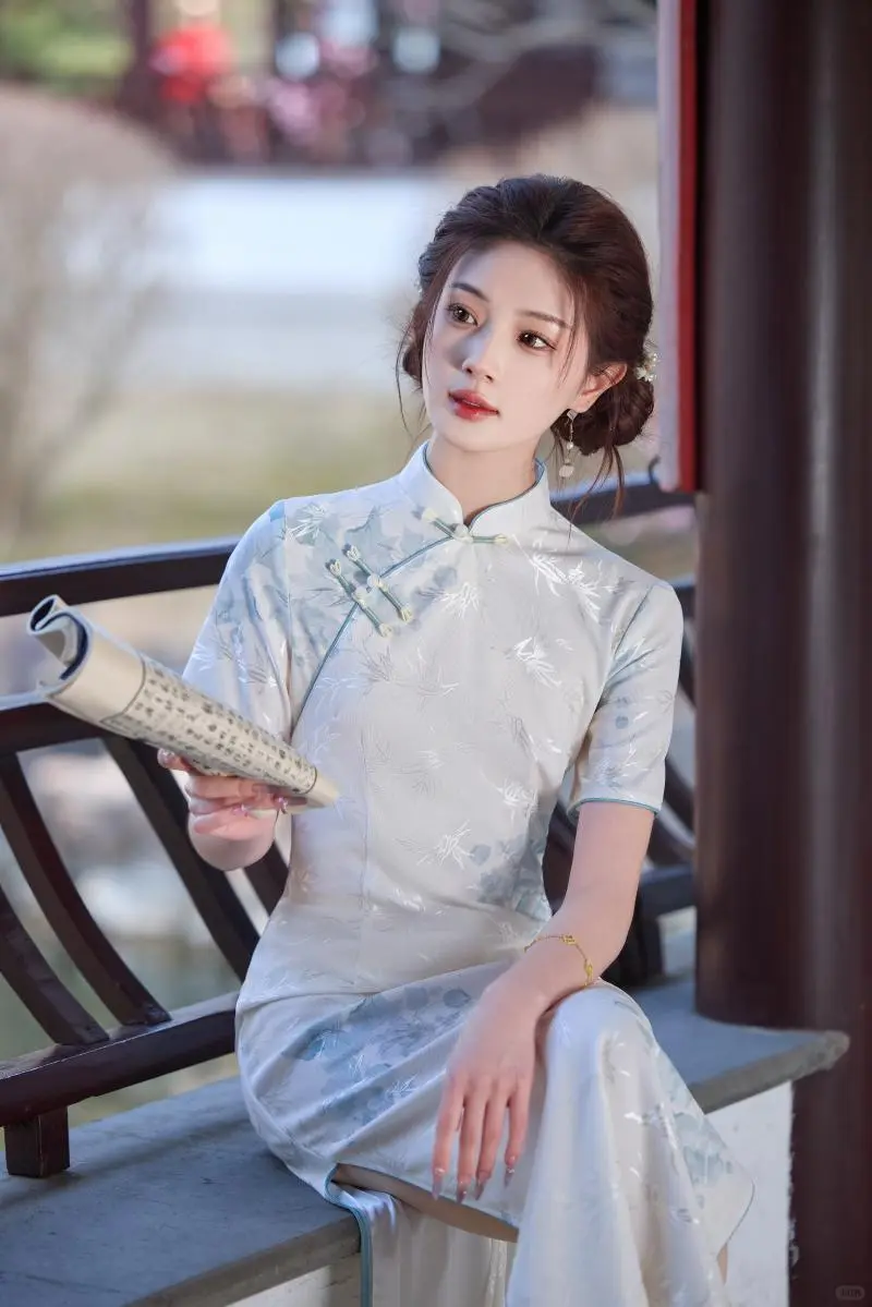 ✨救命！这件新中式旗袍也太适合日常穿了吧！