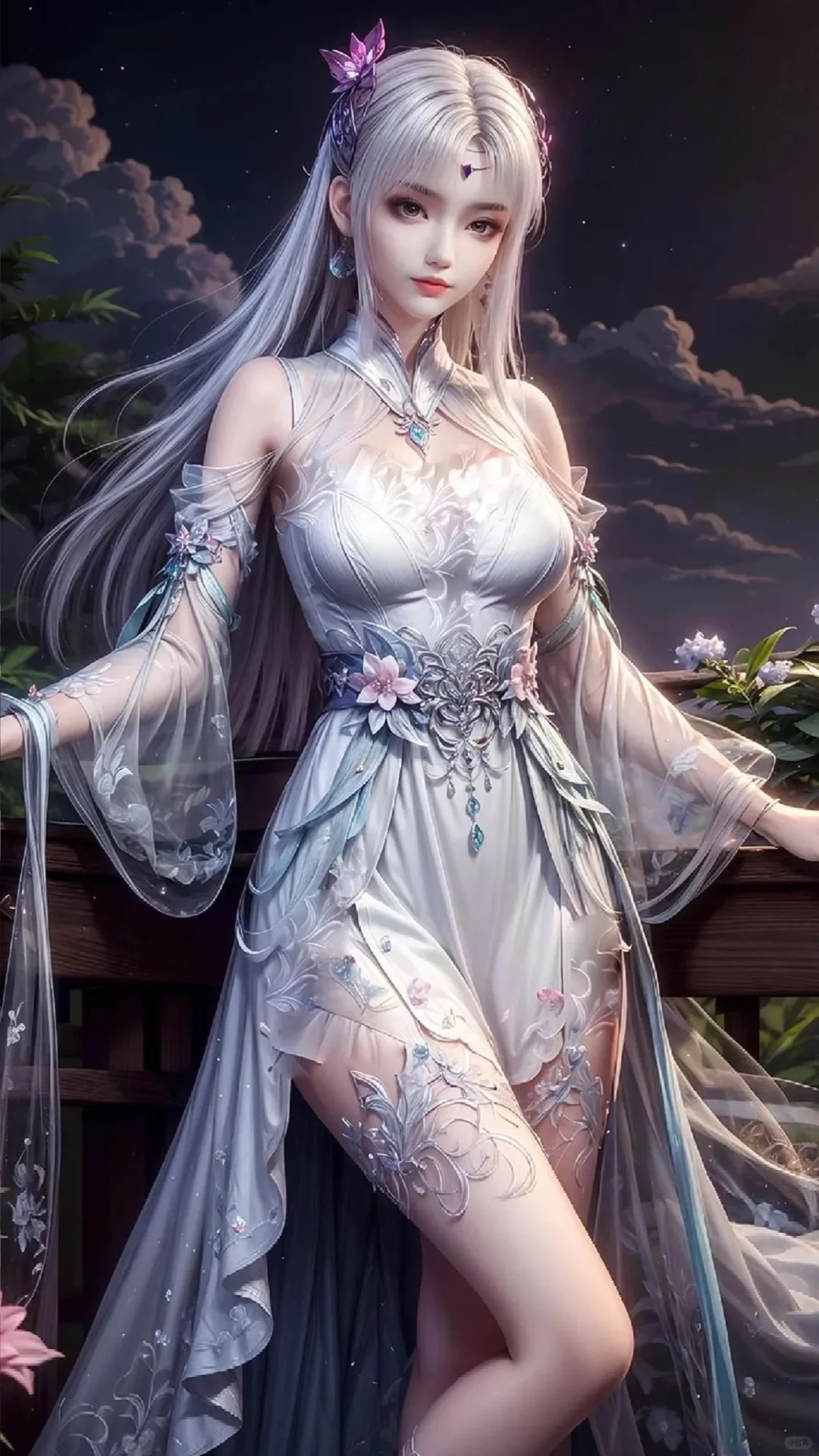 斗破苍穹小医仙，国漫美女ai绘画