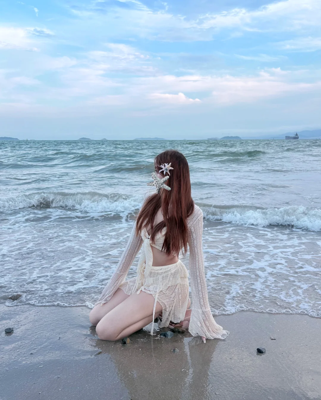 海边拍照姿势和泳衣推荐！！