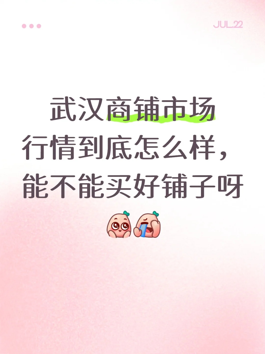 武汉商铺是怎么样的市场？