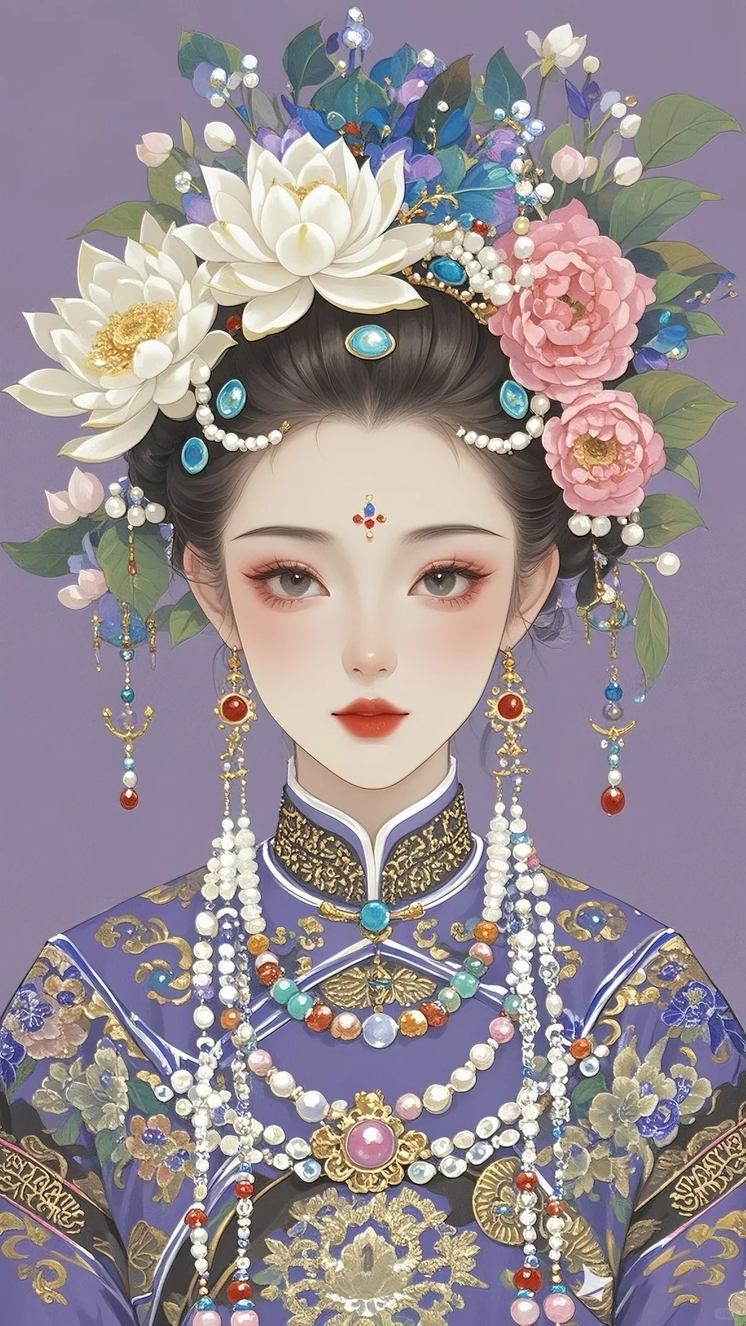 被问爆💥 这古典宫廷美人插画，美到心颤✨