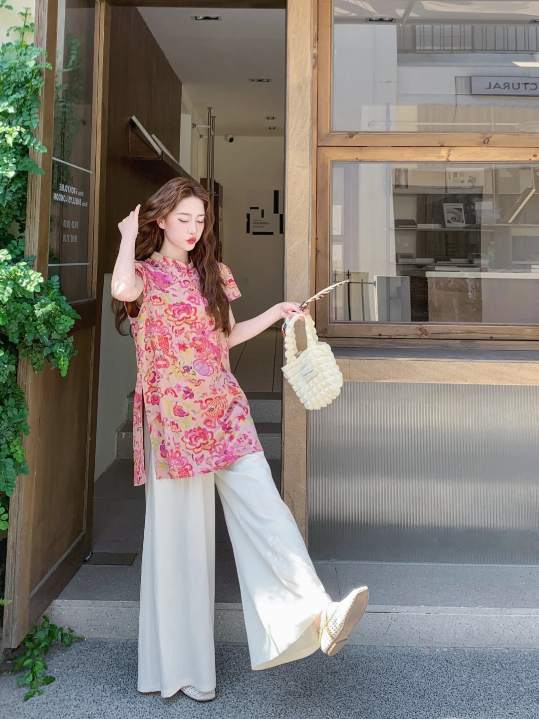 花色旗袍也可以很复古！🌼