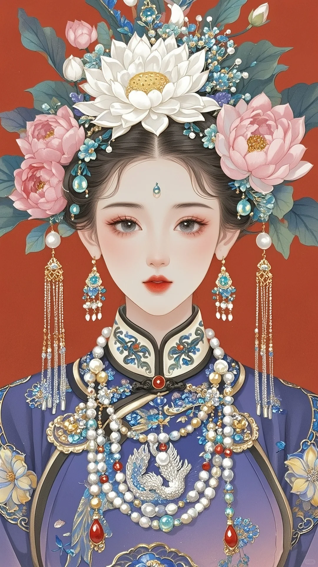 被问爆💥 这古典宫廷美人插画，美到心颤✨