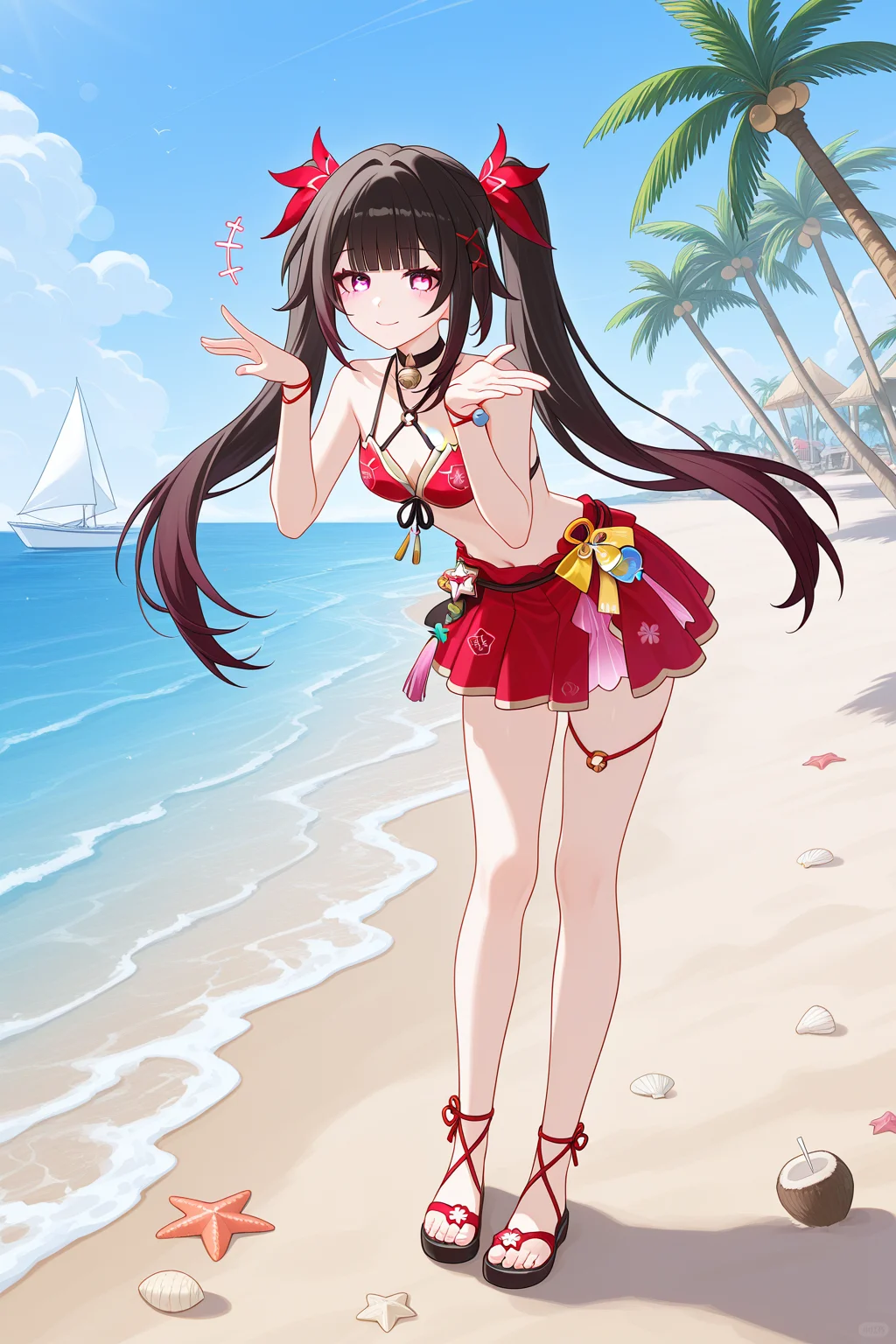 【花火の夏日暴击💥】海边少女壁纸免费领