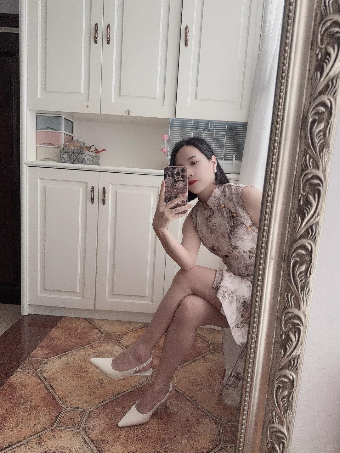 44大姐姐，又穿旗袍啦……温柔的大姐姐