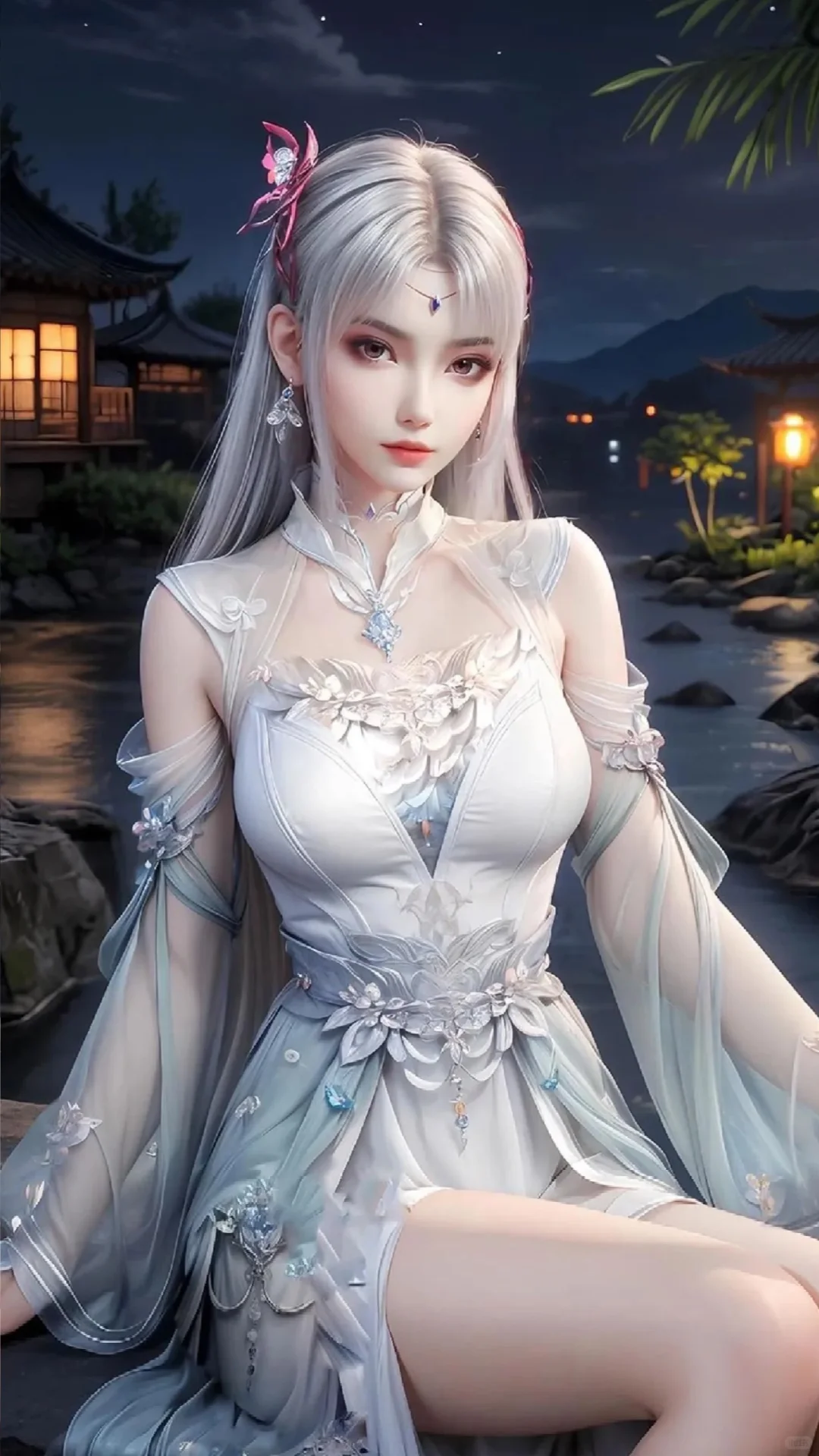 斗破苍穹小医仙，国漫美女ai绘画