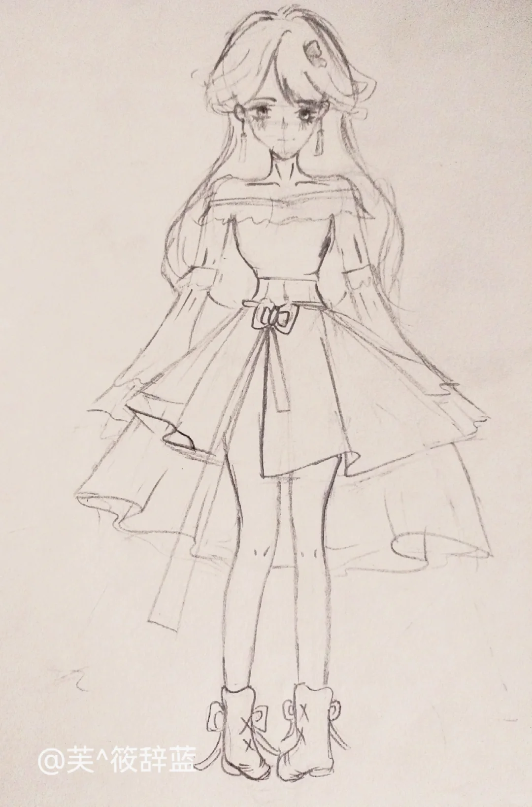 随手画的美少女～