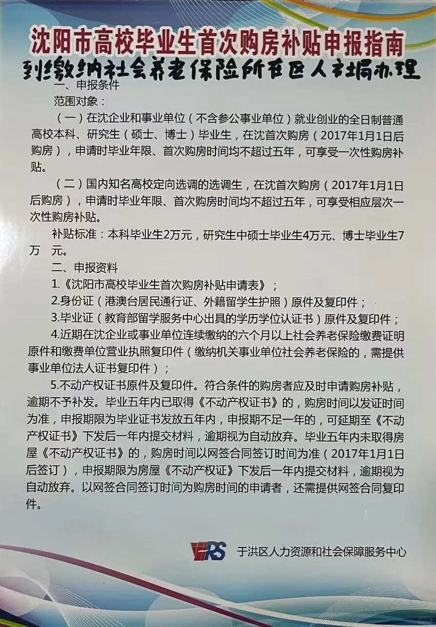 🏠沈阳大学生首次购房补贴攻略，快收好！
