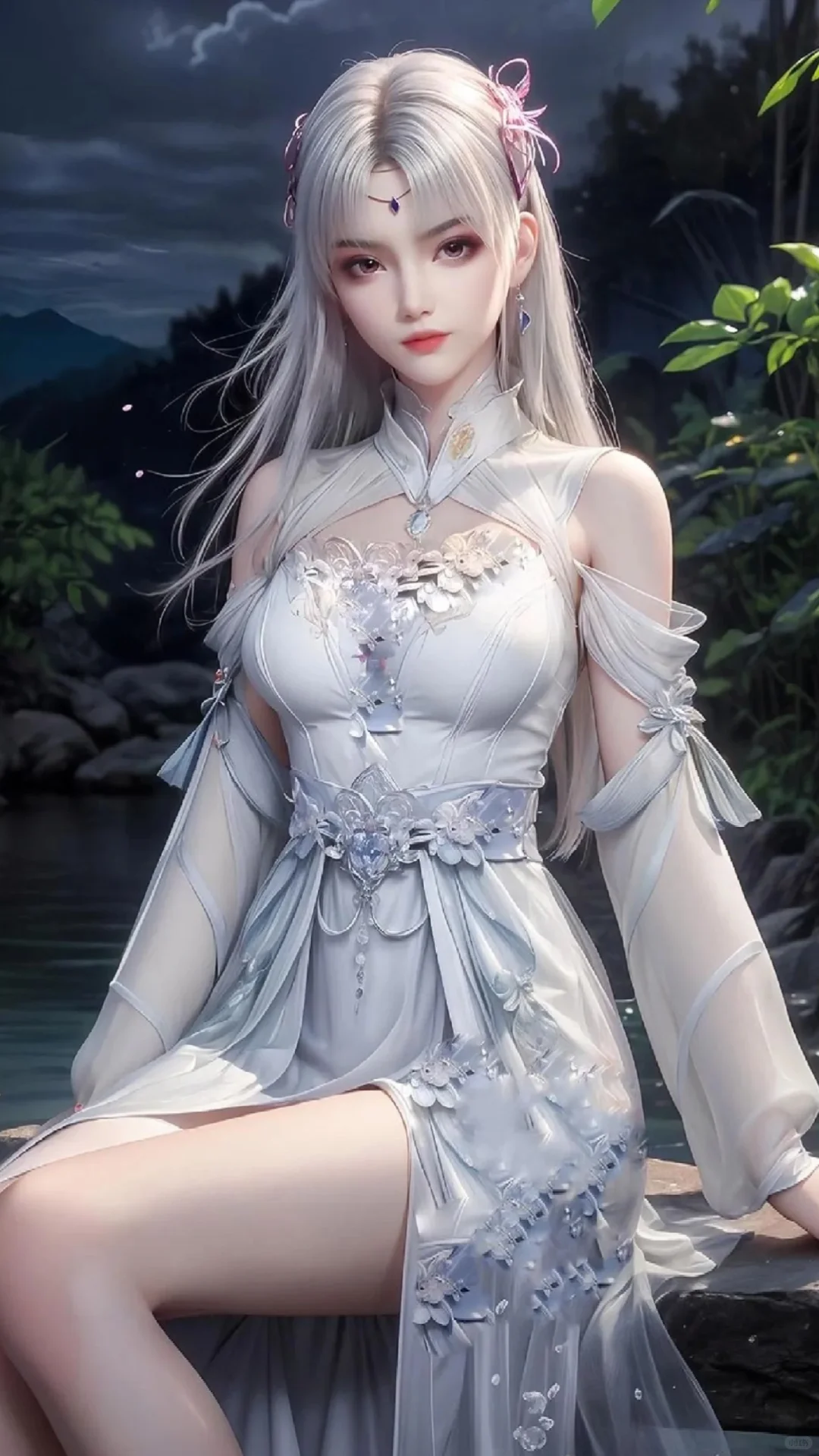 斗破苍穹小医仙，国漫美女ai绘画
