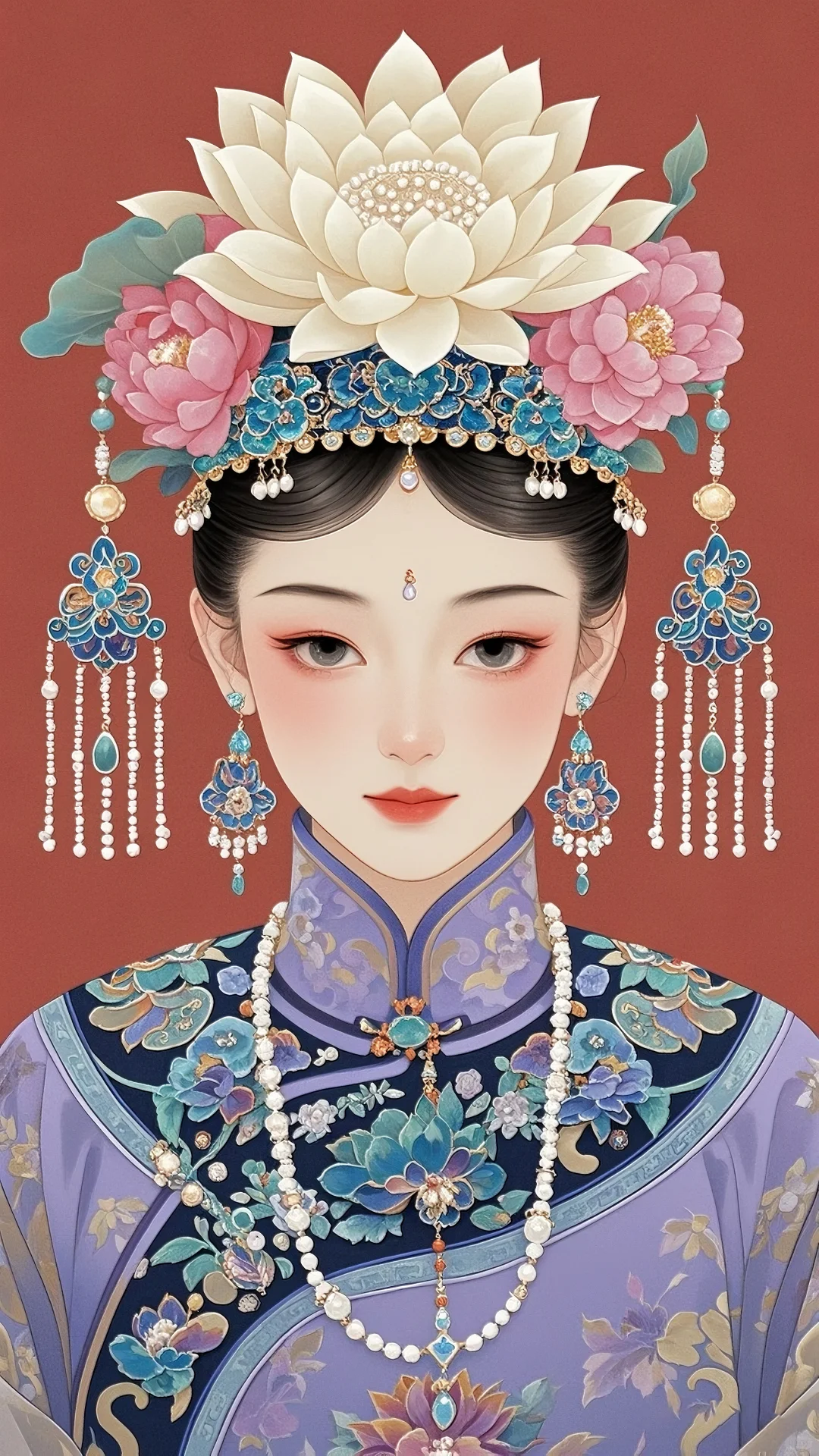 被问爆💥 这古典宫廷美人插画，美到心颤✨