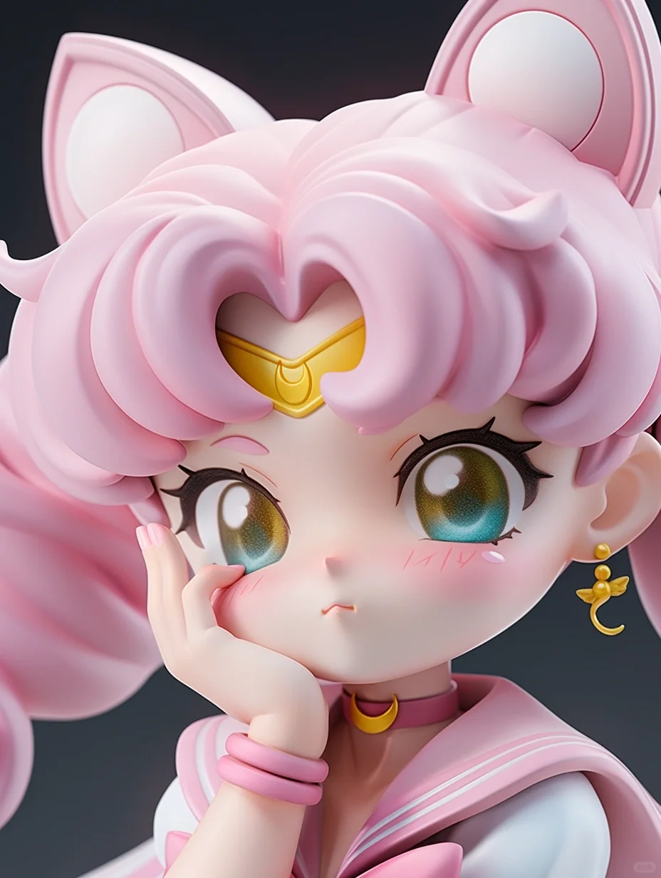 Midjourney❾可爱到炸！美少女战士最萌的是她