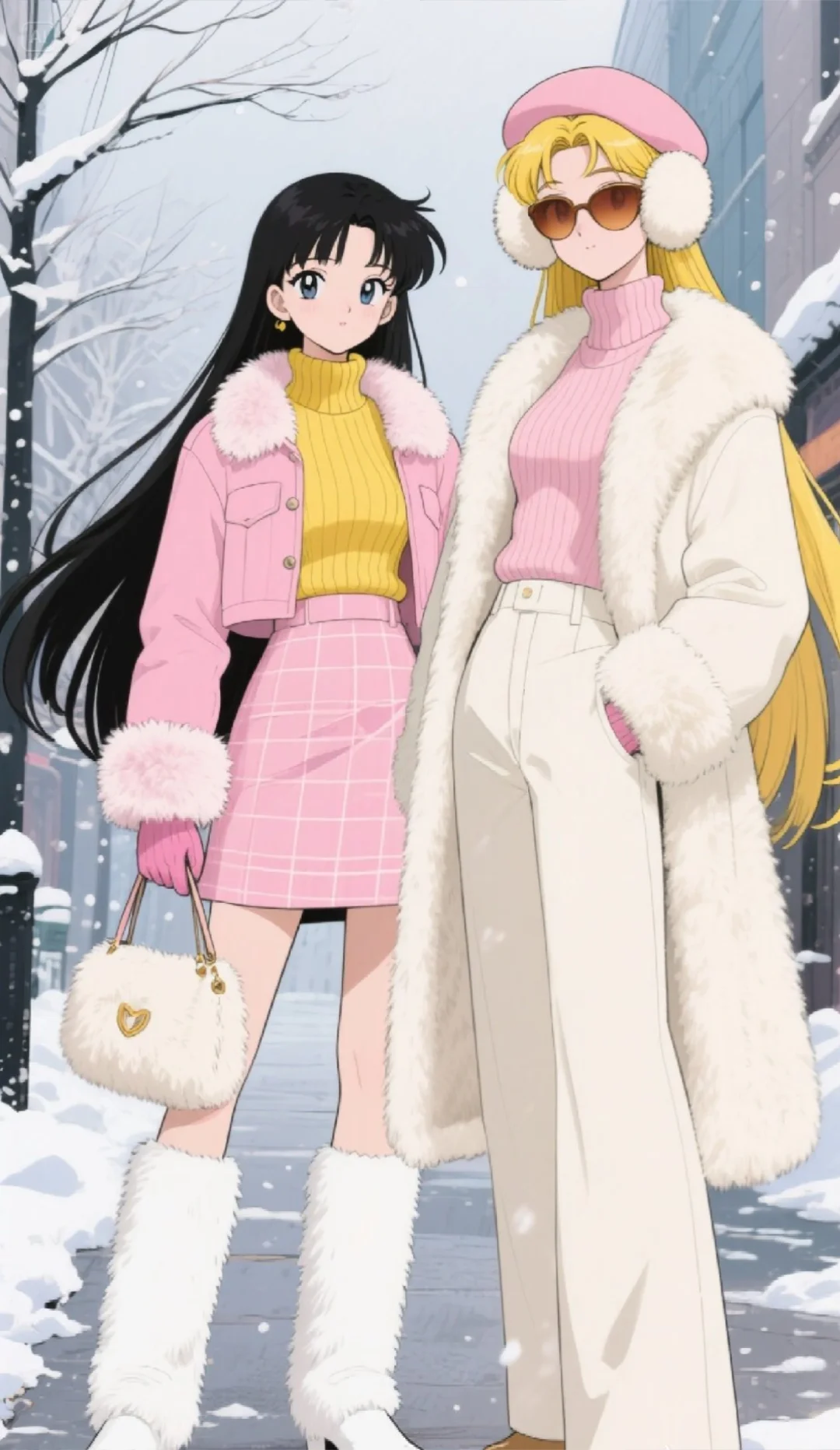 美战女孩的冬日穿搭