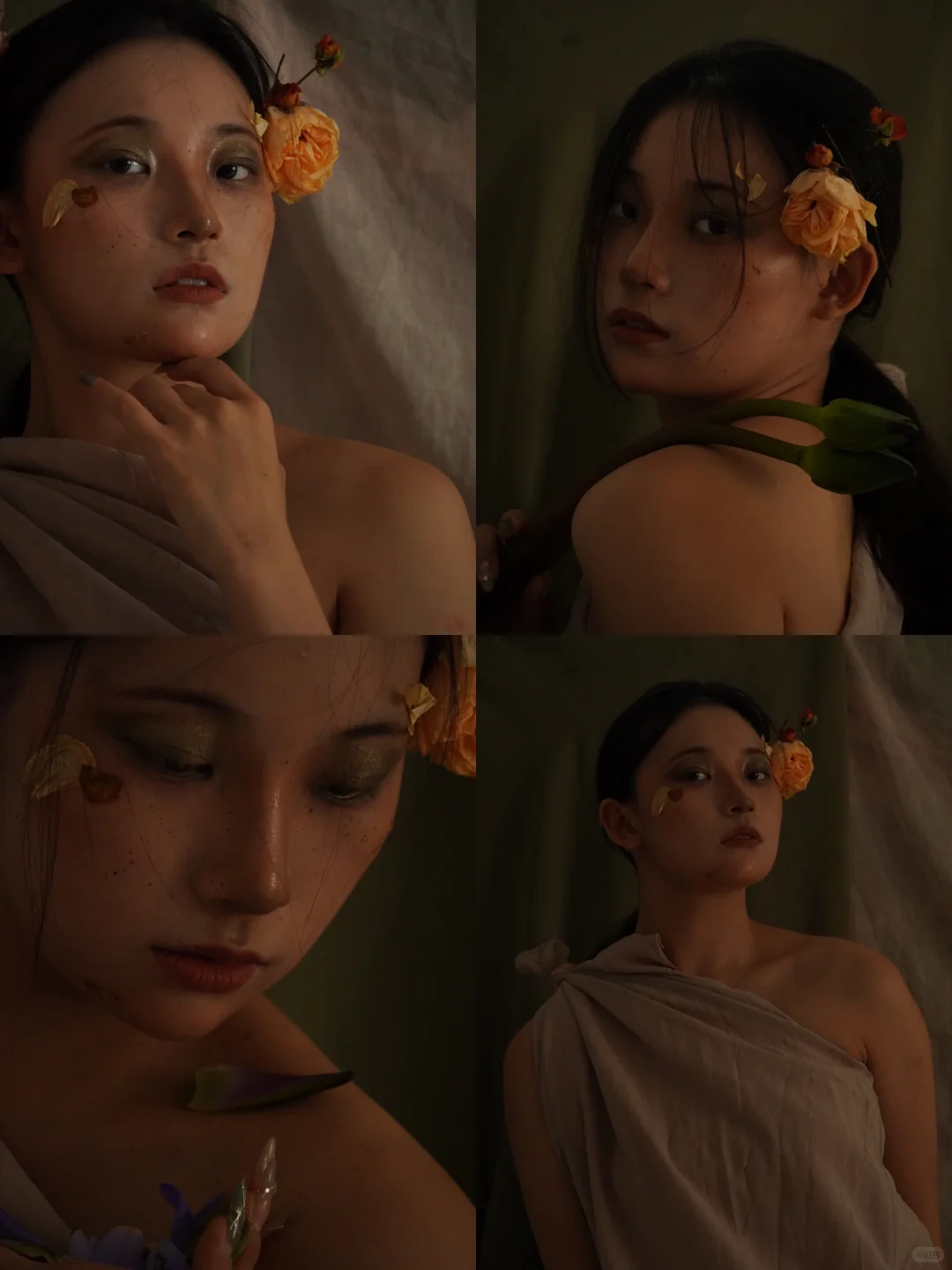 她美的像一幅画