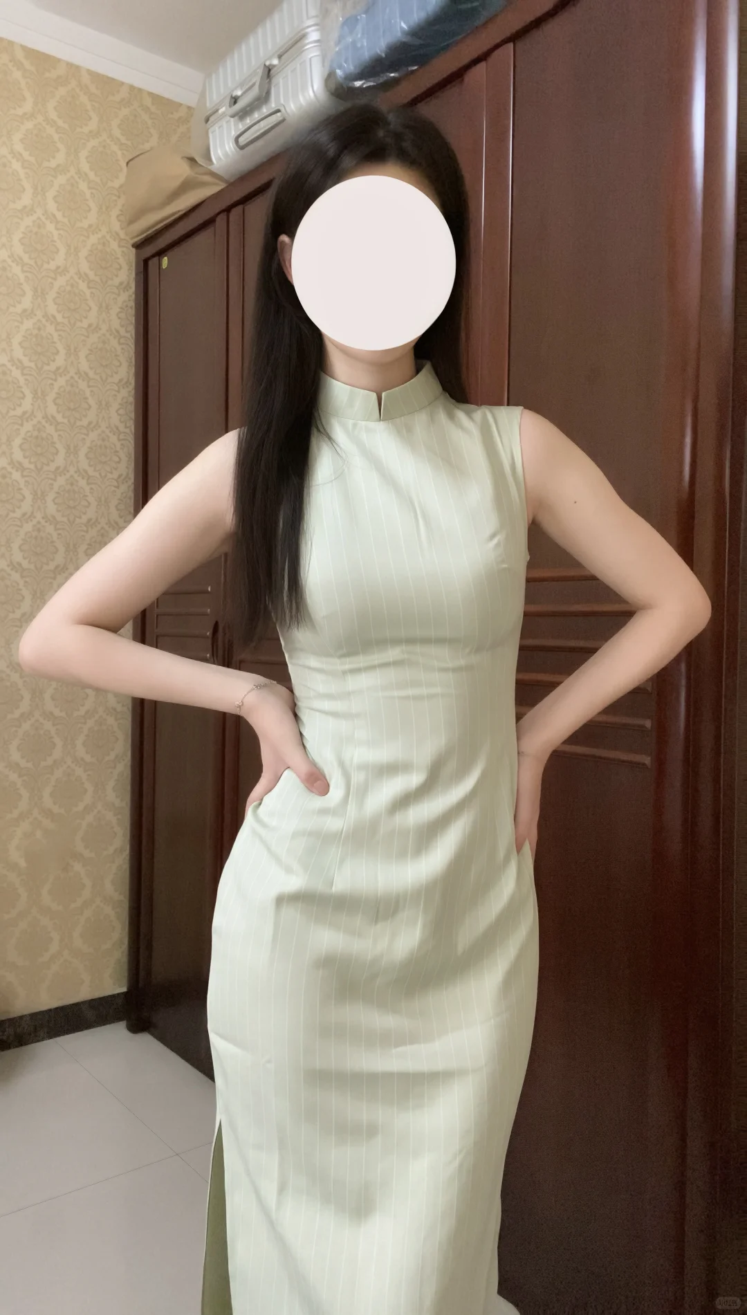 🎀粉色or绿色？｜难以抉择的一件旗袍