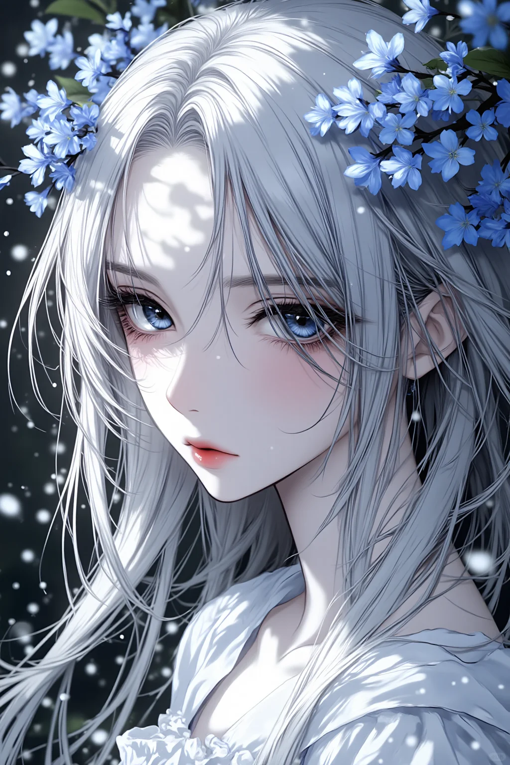 二次元壁纸控｜蓝色系二次元动漫风壁纸系列