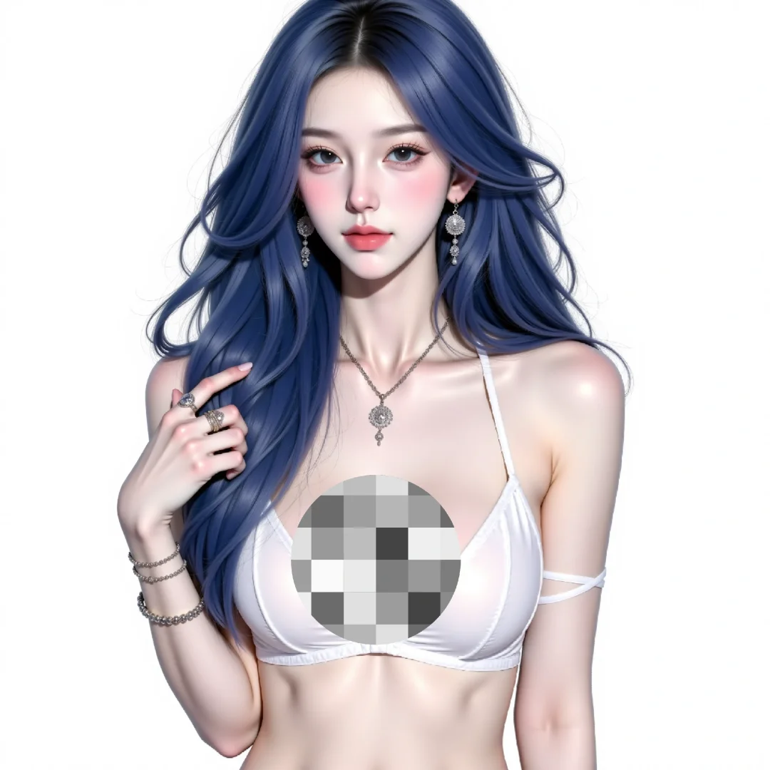 纯白比基尼