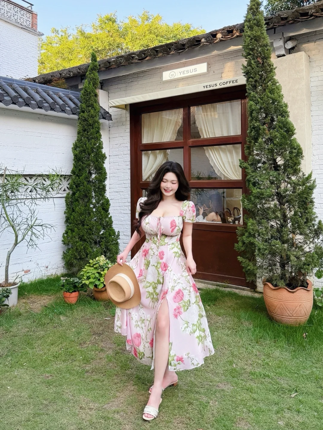 肉肉女生温柔法式连衣裙⛲️丰腴油画少女感👒