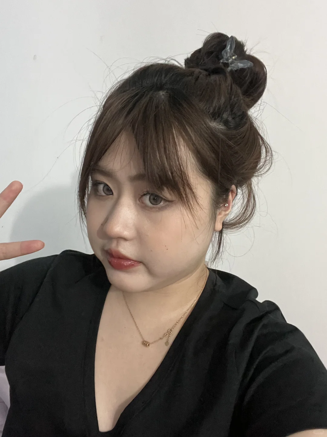 瘦了40斤的自拍脸部变化 150-110
