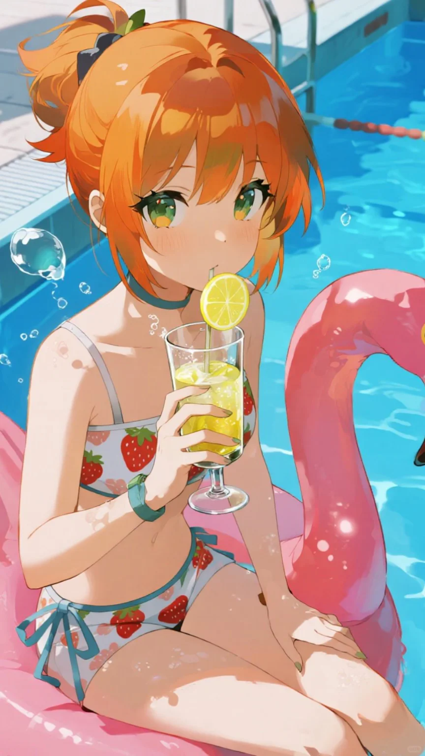夏天 不如来一起游泳叭