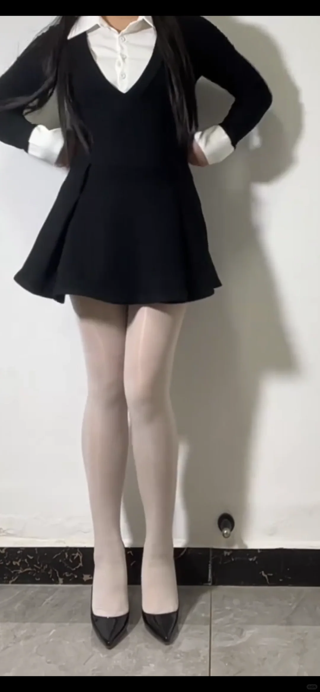 古风油亮款连裤袜【左滑】