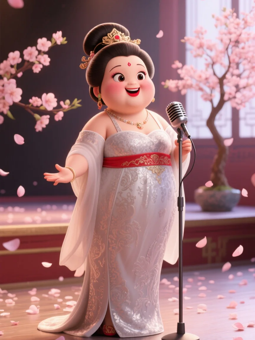 救命！唐朝胖贵妃在现代舞台slay全场！美到