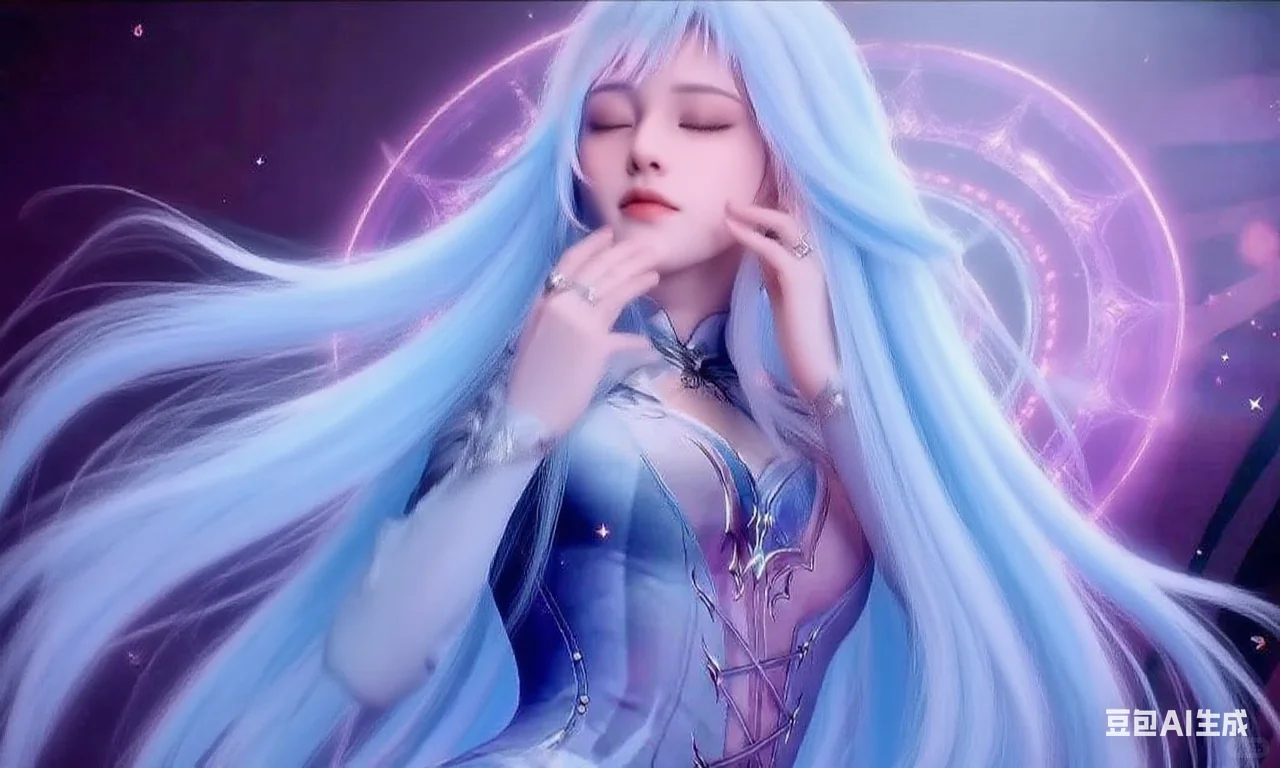 天女下凡般绝美！AI动画真的强！