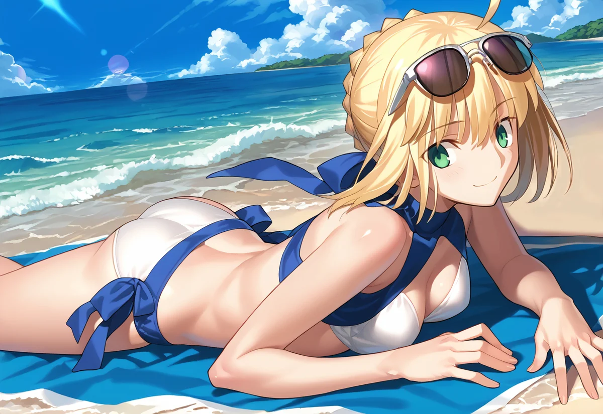 夏日泳装。