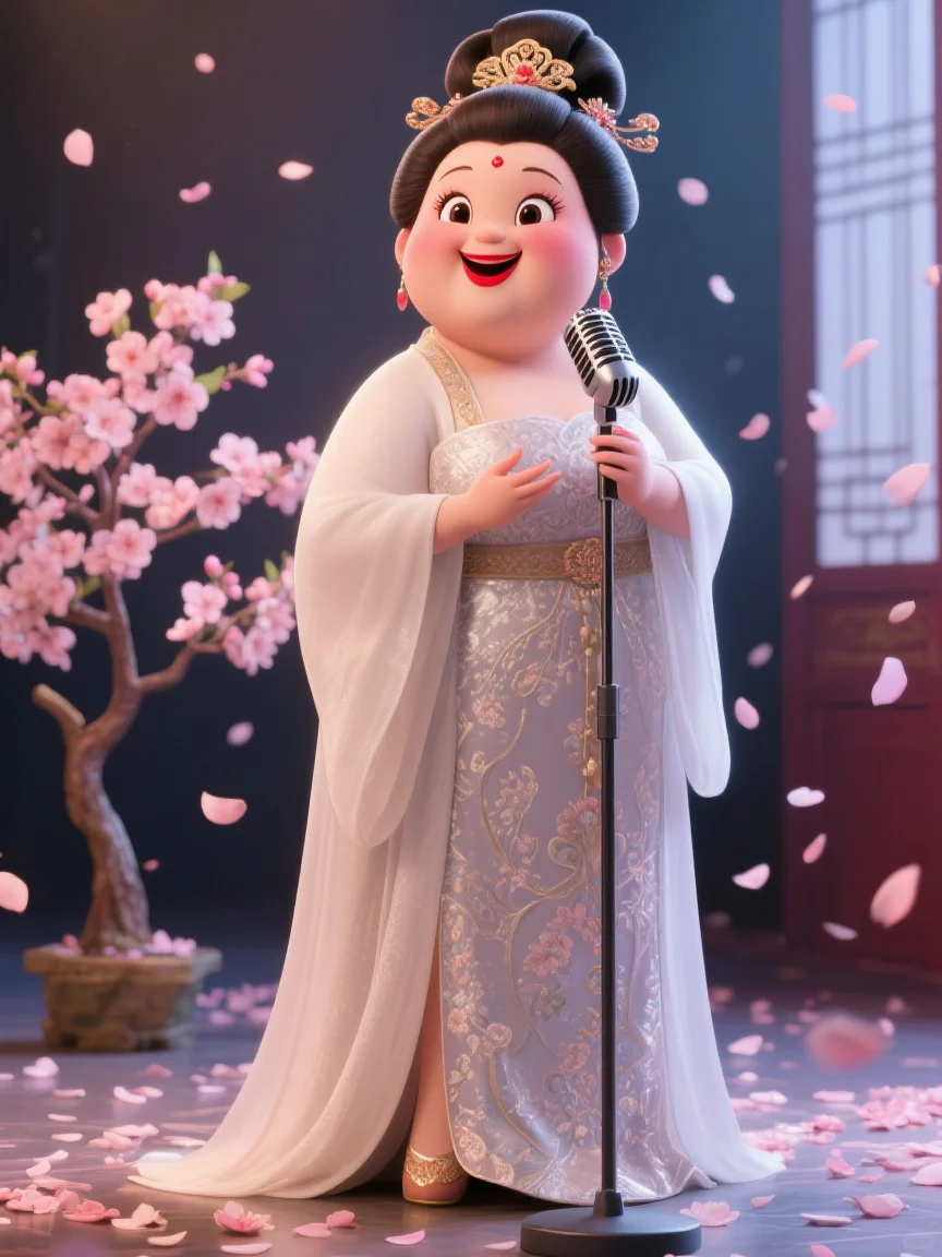救命！唐朝胖贵妃在现代舞台slay全场！美到