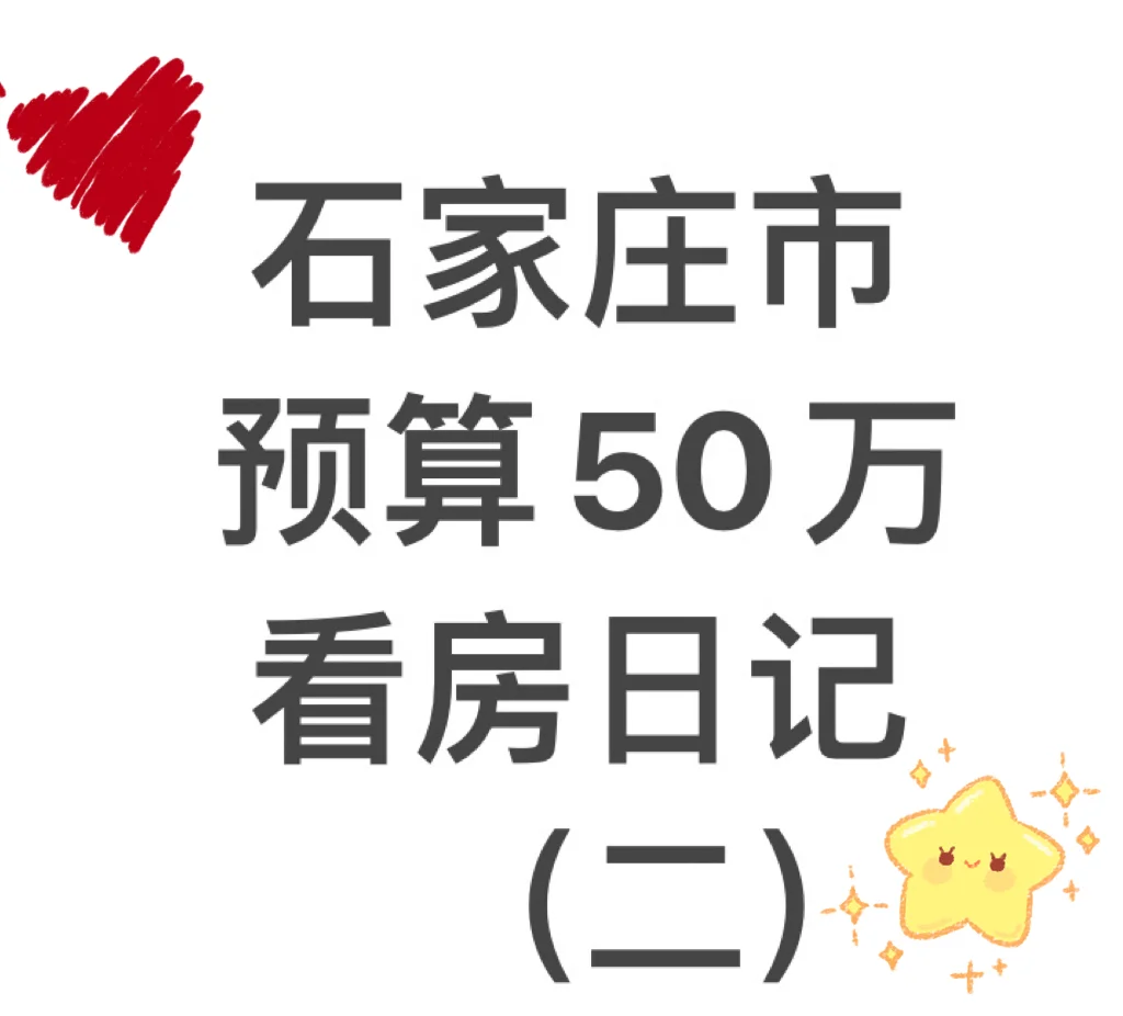 石家庄50万看房日记（二）带户型图