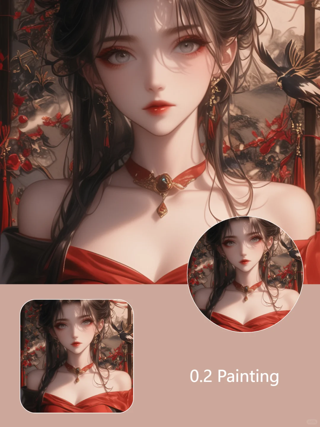 御姐头像·十里桃花十里情，世世桃花无你名