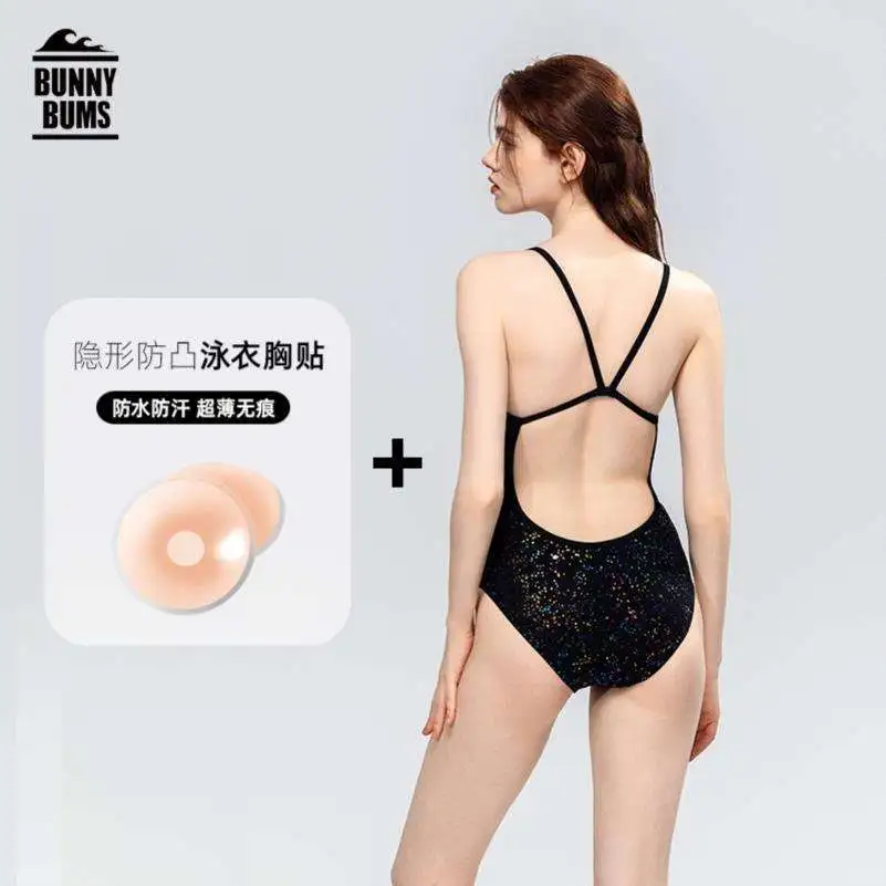 连体三角泳衣女2025新款竞速专业训练游
