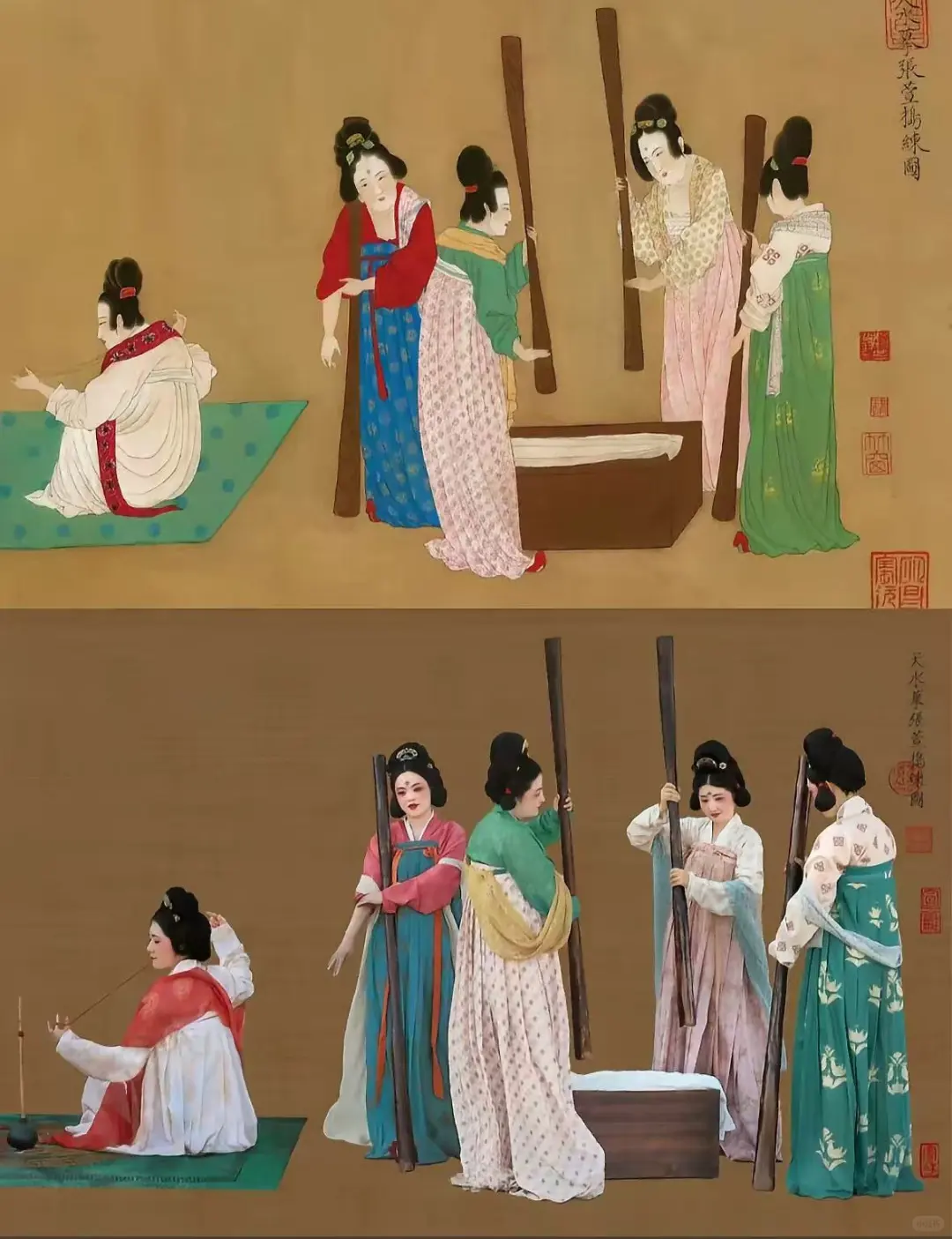 刷到唐代仕女复原图 这丰腴美感是我配不上