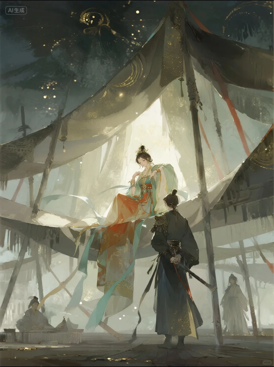 古风女底图4