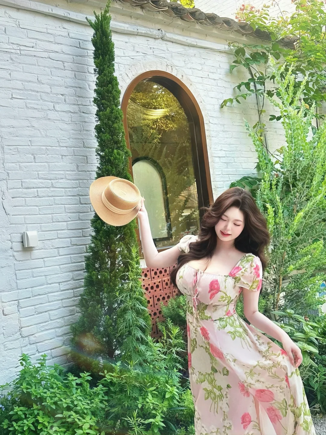 肉肉女生温柔法式连衣裙⛲️丰腴油画少女感👒